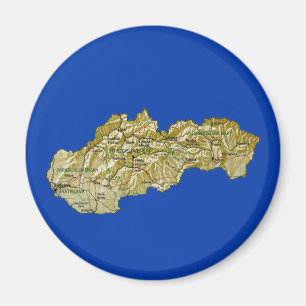 Slovakien kartamagnet magnet