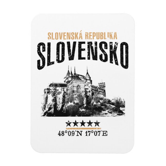 Slovakien Magnet (Vertikal)