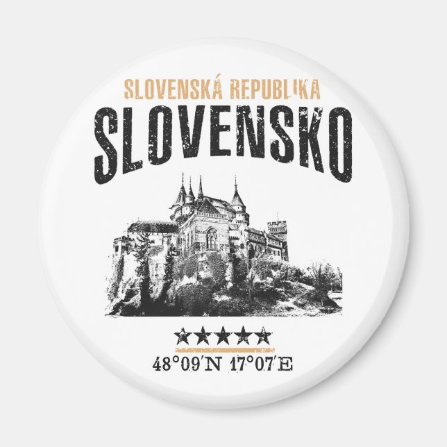 Slovakien Magnet (Framsidan)