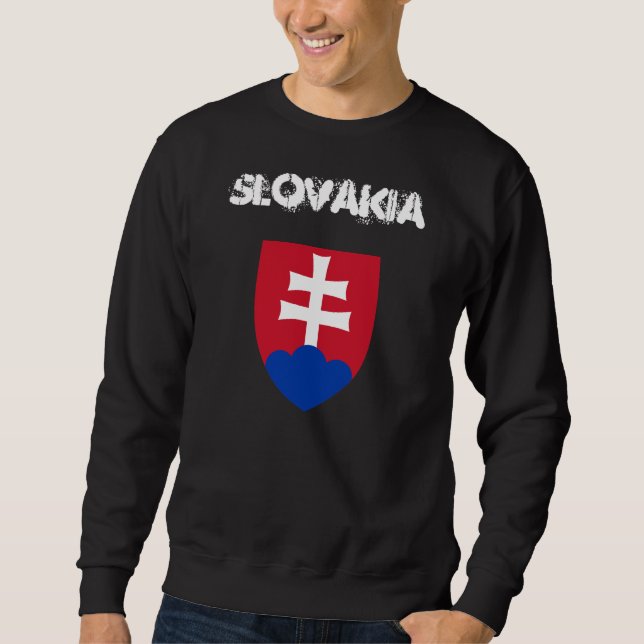 Slovakien med jackande av arm lång ärmad tröja (Framsida)