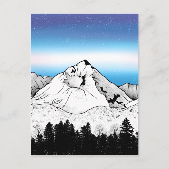 Slovakien Mountain Vykort (Framsida)