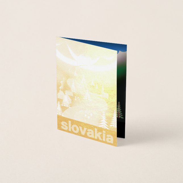 Slovakien reseraffisch folierat kort (Framsida)