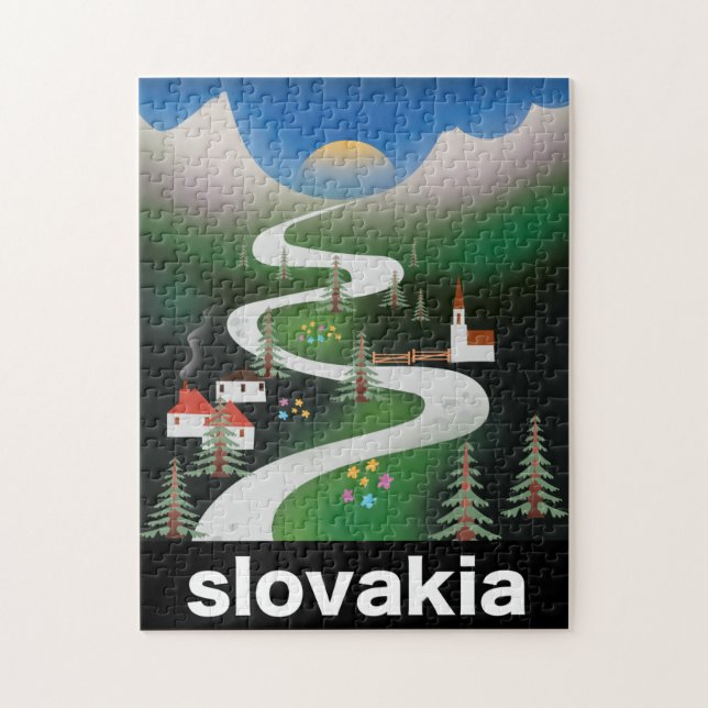 Slovakien reseraffisch pussel (Vertikal)