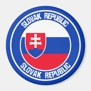 Slovakien Rundemblem Magnet