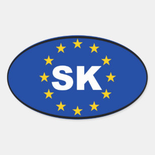 Slovaquie Slovensko europe autocollant plaque 