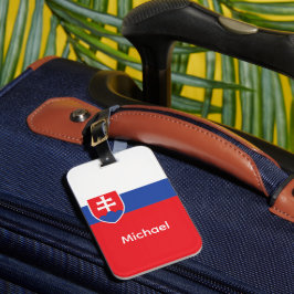 Slovakien Slovakisk Flagga Emblem Europa Bagagebricka