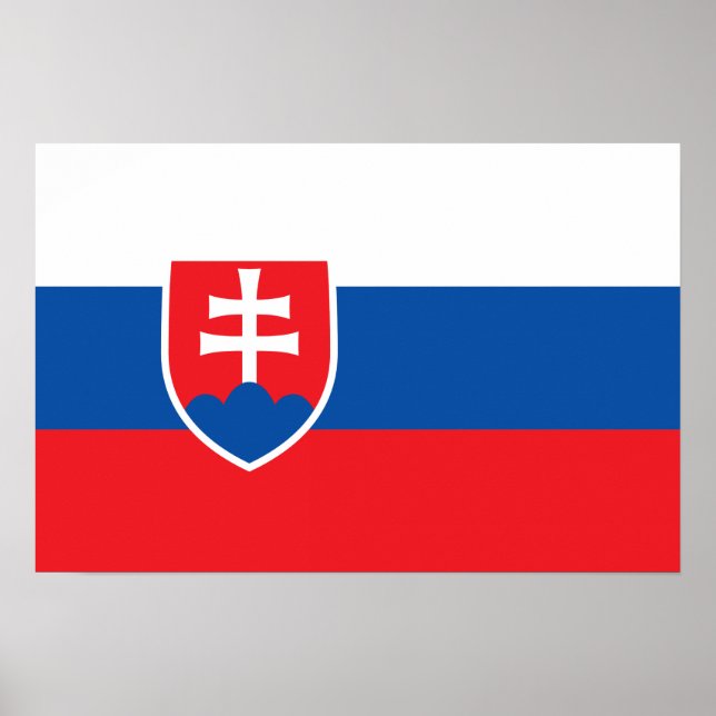 Slovakien - slovakiska Flagga Poster (Framsidan)