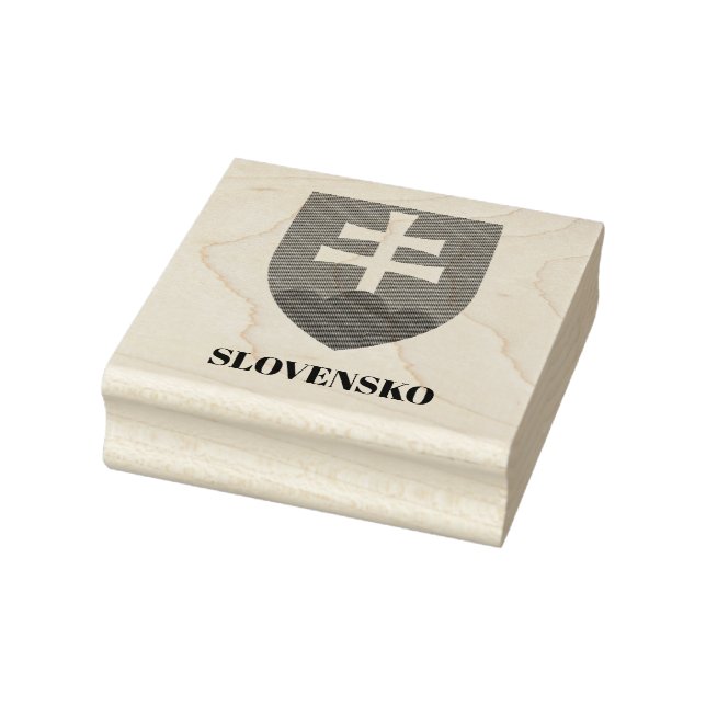 Slovakien (Slovensko) Jackande av Arm Wood Frimärk Stämpel (Stämpel)