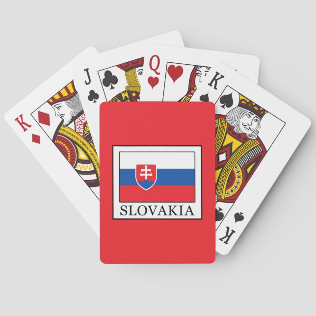 Slovakien Spel Kort (Baksidan)