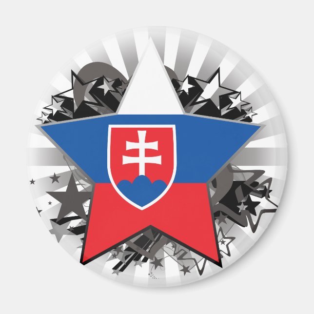 Slovakien Star Magnet (Framsidan)