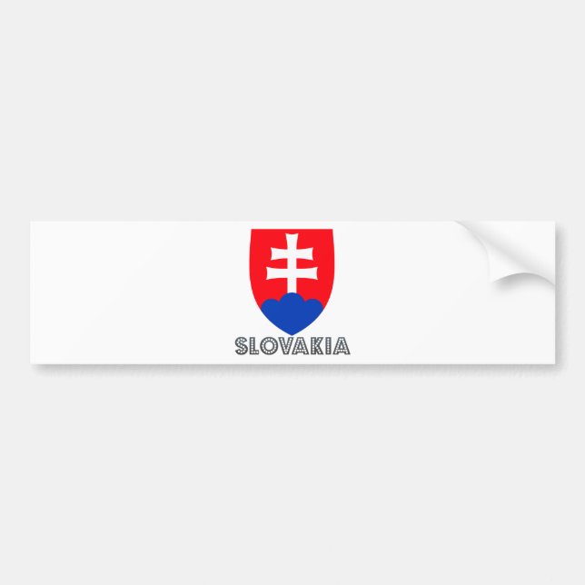 Slovakien vapensköld bildekal (Framsidan)
