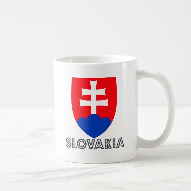 Slovakien vapensköld kaffemugg (Höger)