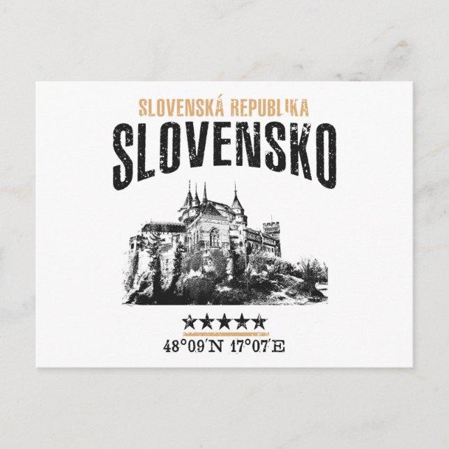 Slovakien Vykort (Framsida)