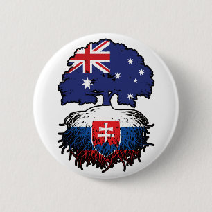 Slovakiens australiska australiska Träd-rötter Knapp