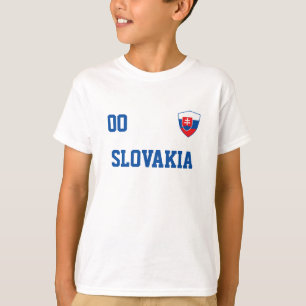 Slovakiens eget namn och nummer i fotboll Jersey T Shirt