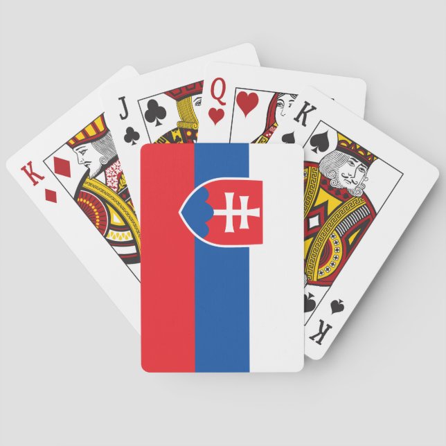 Slovakiens flagga casinokort (Baksidan)
