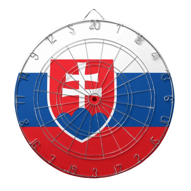 Slovakiens flagga darttavla (Framsidan)