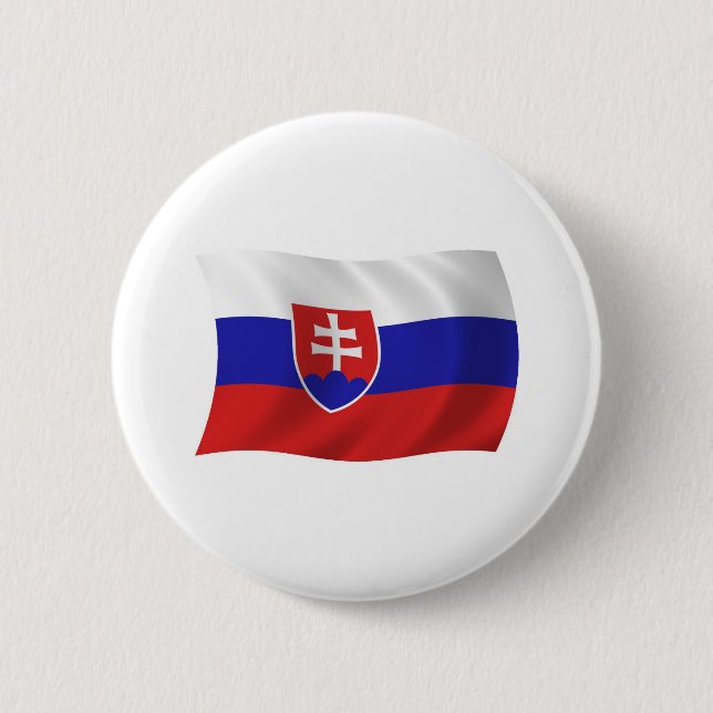 Slovakiens flagga knapp (Framsida)
