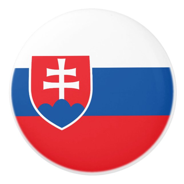 Slovakiens flagga knopp (Framsidan)