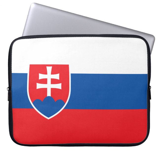Slovakiens flagga laptop fodral (Framsidan)