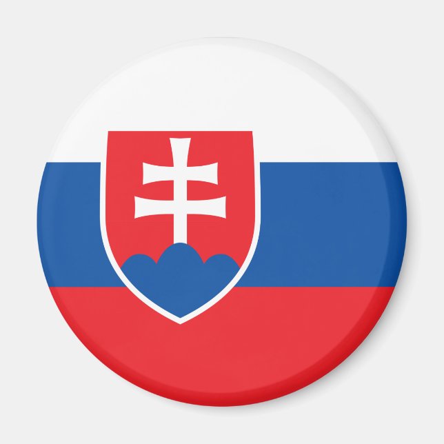 Slovakiens flagga magnet (Framsidan)