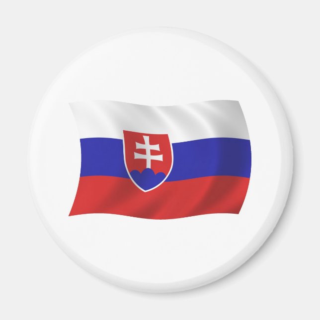Slovakiens flagga Magnet (Framsidan)