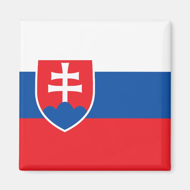 Slovakiens flagga magnet (Framsidan)