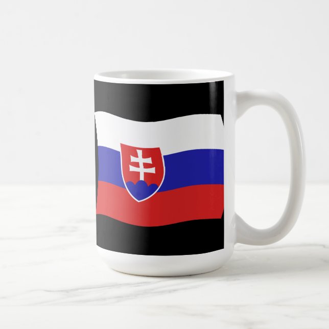 Slovakiens flagga mugg (Höger)