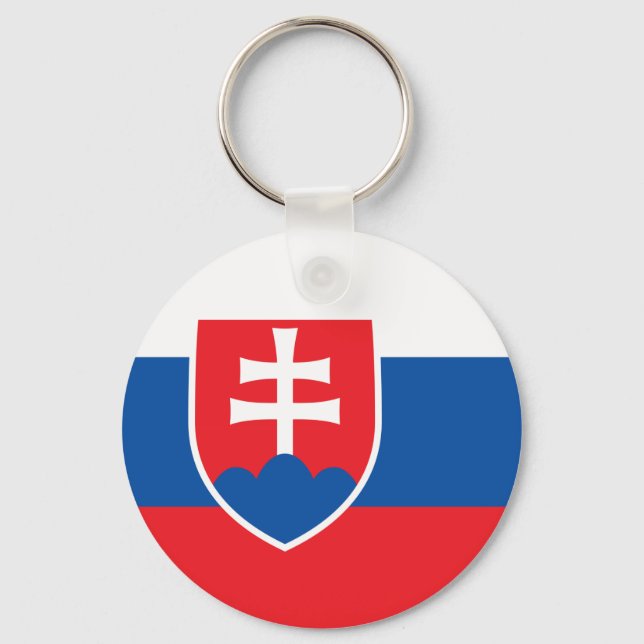 Slovakiens flagga nyckelring (Framsida)