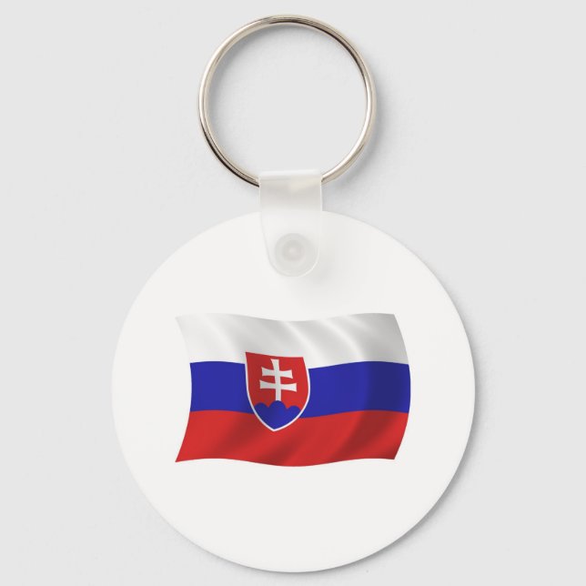 Slovakiens flagga Nyckelring (Framsida)
