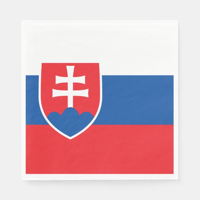 Slovakiens flagga pappersservett (Framsidan)
