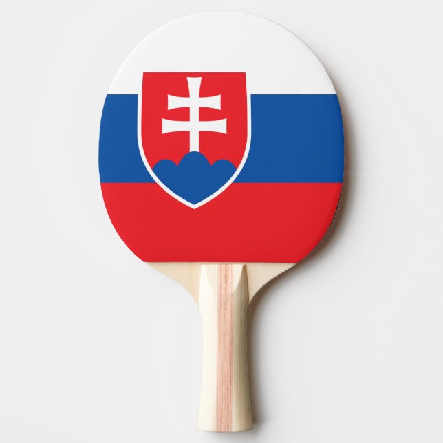Slovakiens flagga pingisracket (Framsidan)