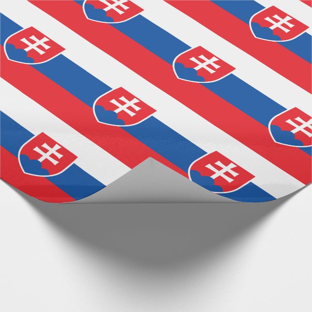 Slovakiens flagga presentpapper (Hörn)