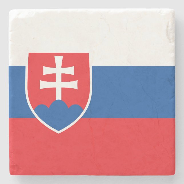 Slovakiens flagga stenunderlägg (Framsidan)