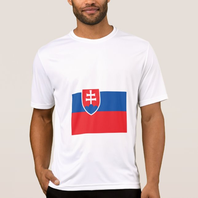 Slovakiens flagga t shirt (Framsida)