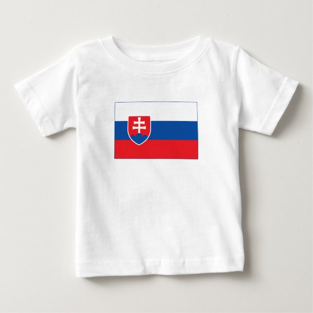 Slovakiens flagga t shirt (Framsida)