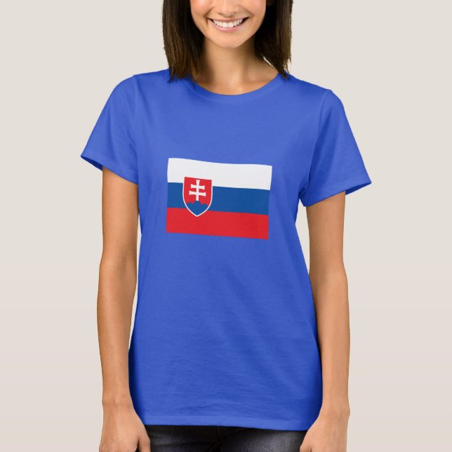 Slovakiens flagga t shirt (Framsida)