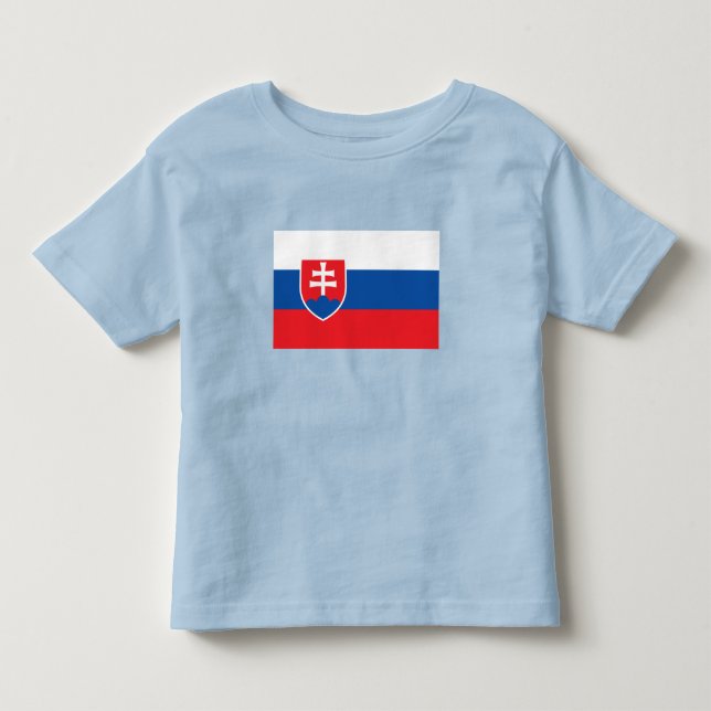 Slovakiens flagga t shirt (Framsida)