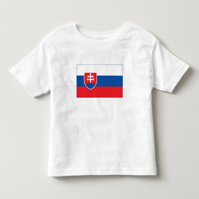 Slovakiens flagga t shirt (Framsida)