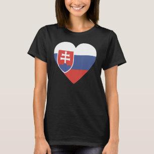 Slovakiens nationella Flagga för för manar sudanes T Shirt