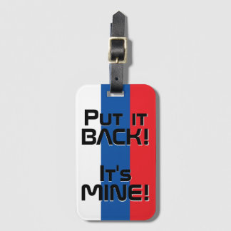Slovakiens nationella Flagga Funny Patriotic Bagagebricka