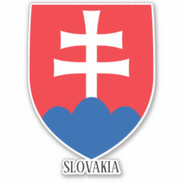 Slovakiens nationella Jacka i Arm Patriotic Klistermärken