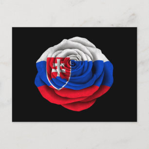 Slovakiens Ro Flagga på Black Vykort
