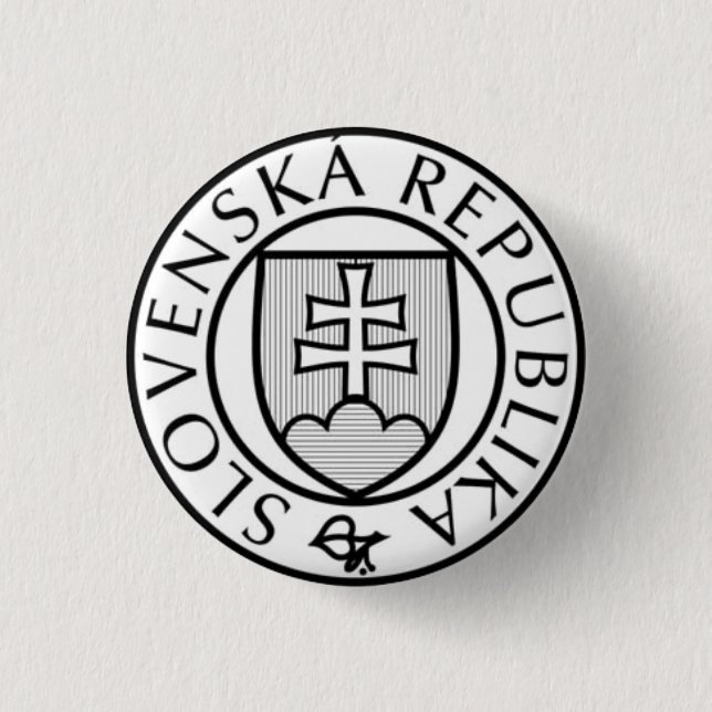 Slovakiens statsförsegling knapp (Framsida)