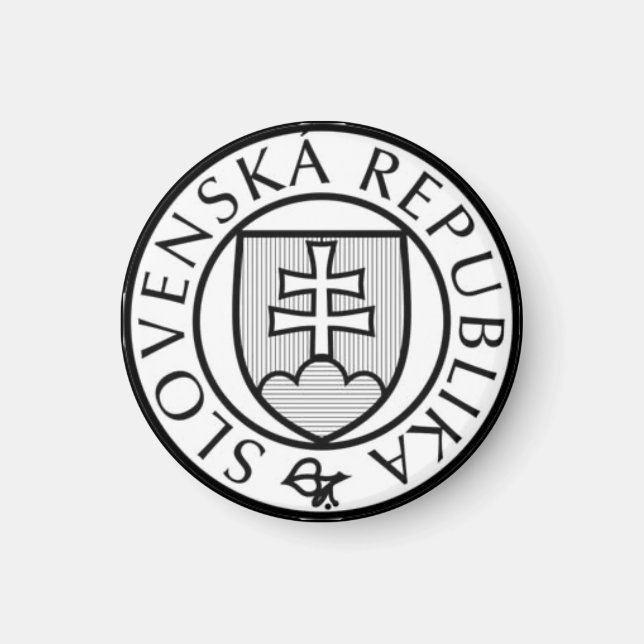 Slovakiens statsförsegling magnet (Framsidan)