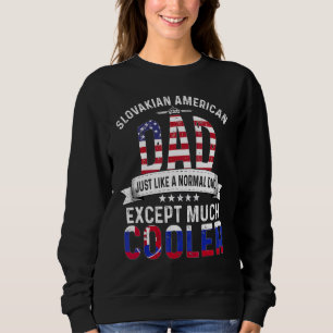 Slovakisk amerikansk pappa fadersdag pappa Slovaki T Shirt