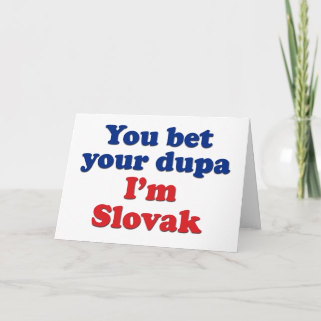 Slovakisk duk 1 kort (Framsida)