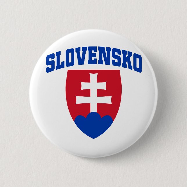 Slovakisk Emblem Knapp (Framsida)