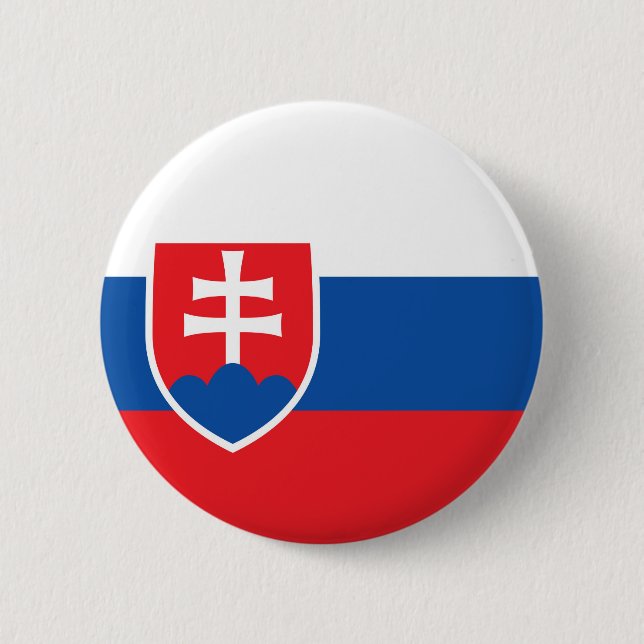 Slovakisk flagga knapp (Framsida)