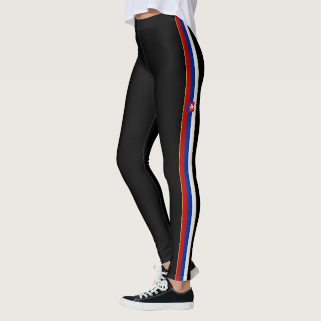 Slovakisk flagga leggings (Vänster)